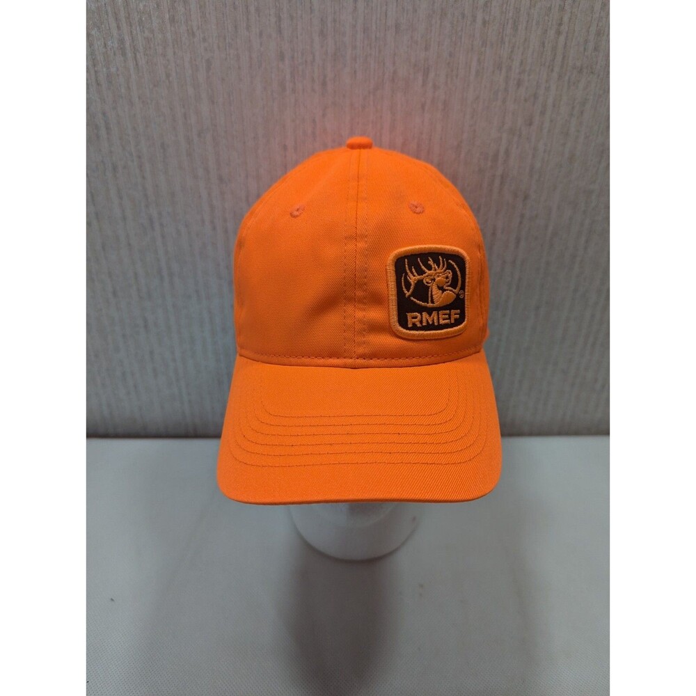Rocky Mountain Elk Federation Hunter Orange Strap-back Hat Cap